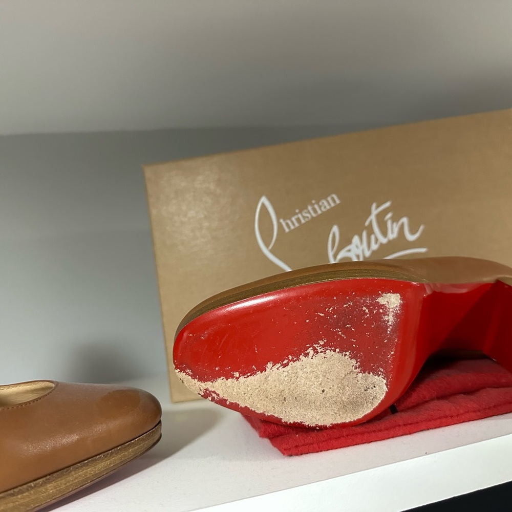 Christian Louboutin Brown Kabetts size 36 - Picture 5 of 6